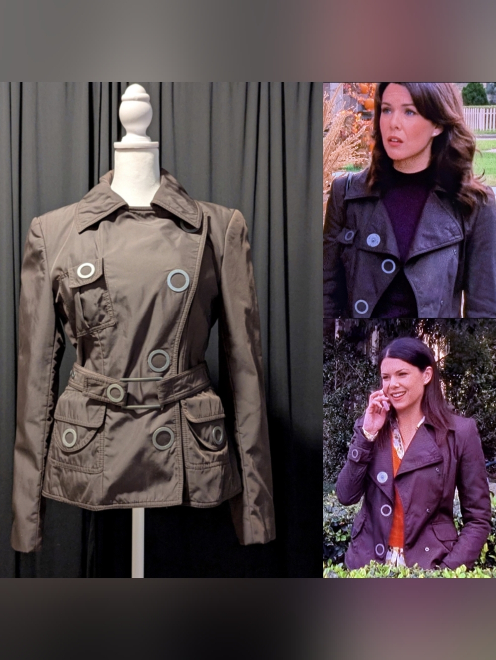 ASO Gilmore Girls Stella McCartney Coat Jacket Vintage Lorelai Gilmore Size M/L